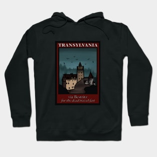 Transylvania (Dracula) Vintage style Railway Poster Hoodie